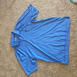 Under Armour blue Cayman Islands golf polo, size L